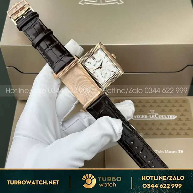 Đồng Hồ Jaeger LeCoultre Rep 11 Master Reverso Tribute Small Seconds 2 Mặt Trắng Và Xám 28.3x47mm