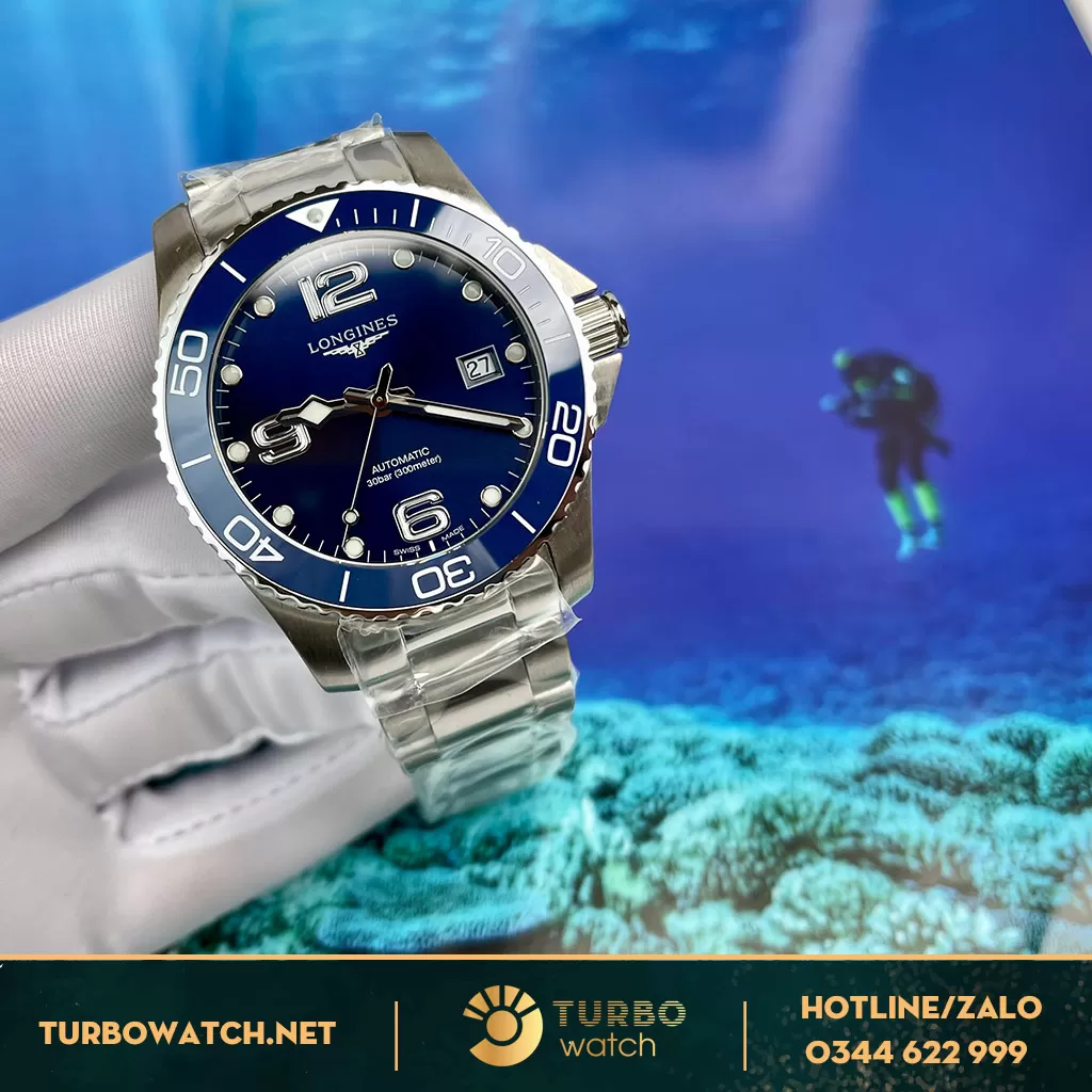 ĐỒNG HỒ LONGINES HYDROCONQUEST 41MM XANH DƯƠNG
