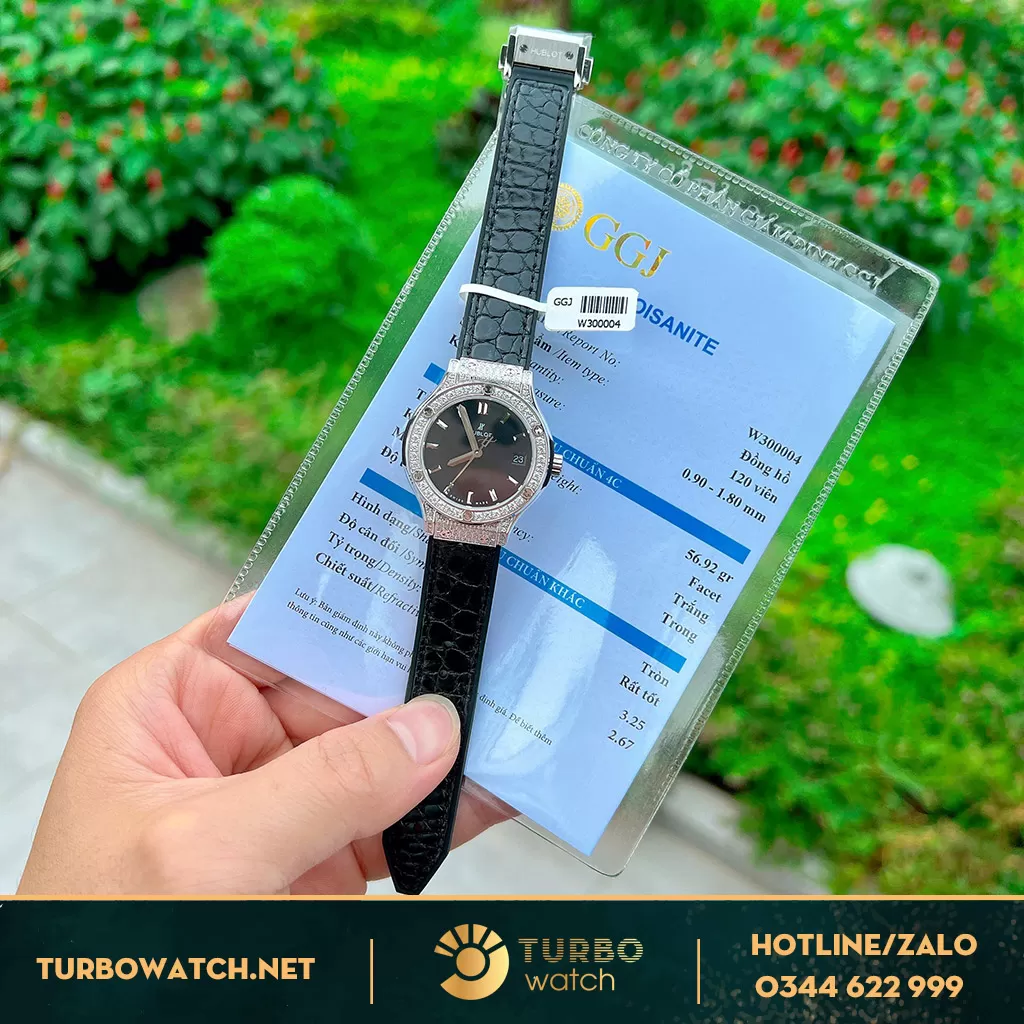 Đồng hồ nữ hublot 33mm độ kim cương