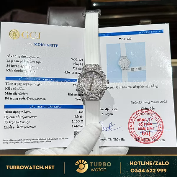Đồng hồ nữ hublot độ kim cương