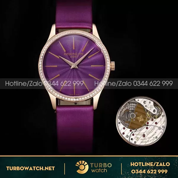 Đồng Hồ Nữ Patek Philippe Calatrava Fake 4997/200R-001 Rose Gold