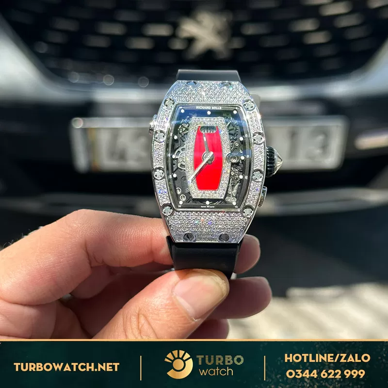 Đồng Hồ Nữ Richard Mille Rep 1 1 RM 007 Độ Full Kim Cương Thiên Nhiên