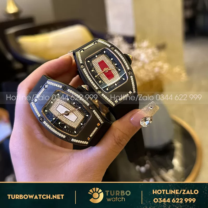 Đồng Hồ Nữ Richard Mille Rep 1 1 RM 07-01 Độ Kim Cương Moissanite Bọc Vàng