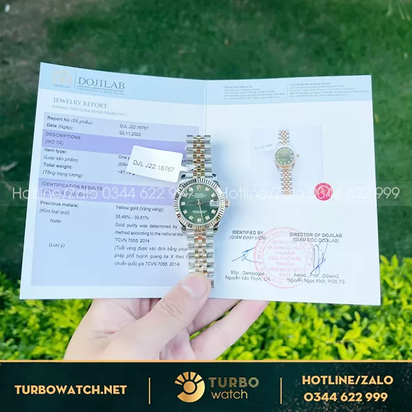 Đồng Hồ Nữ Rolex Datejust Rep 1 1 31Mm Bọc Vàng 18K Full Kiểm Định