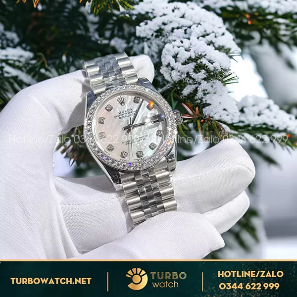 Đồng hồ nữ rolex datejust 31mm diamond benzel 