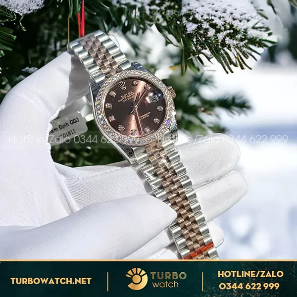 Đồng hồ nữ rolex datejust 31mm diamond benzel 