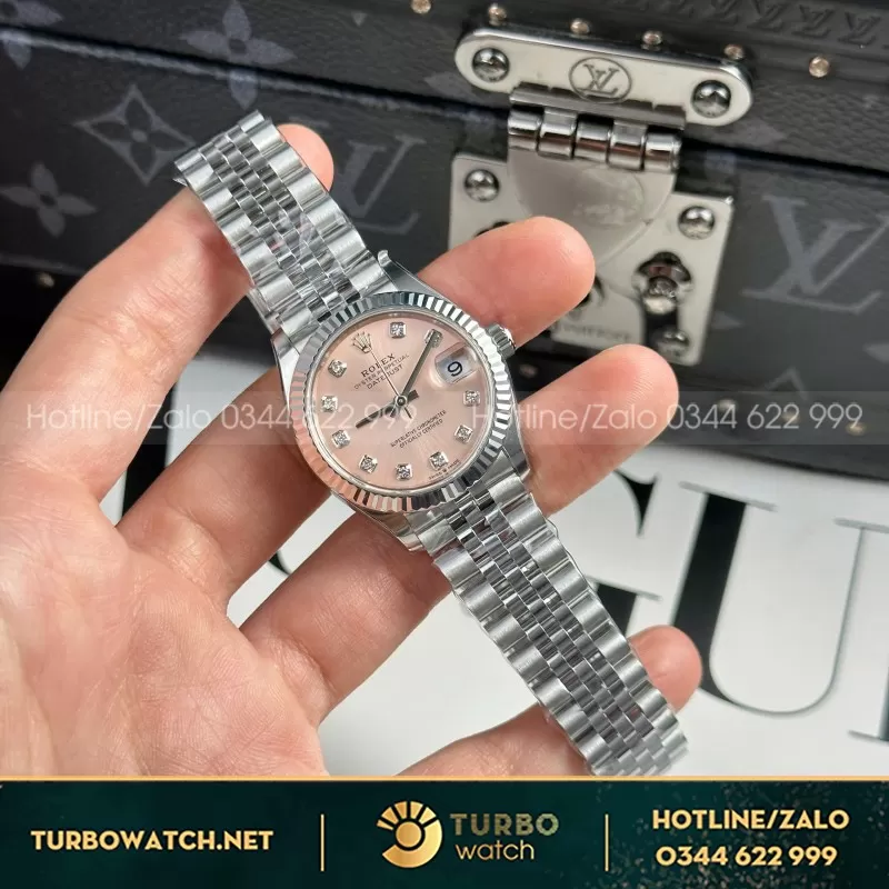 Đồng Hồ Nữ Rolex Datejust 31mm Mặt màu hồng 178273-0020