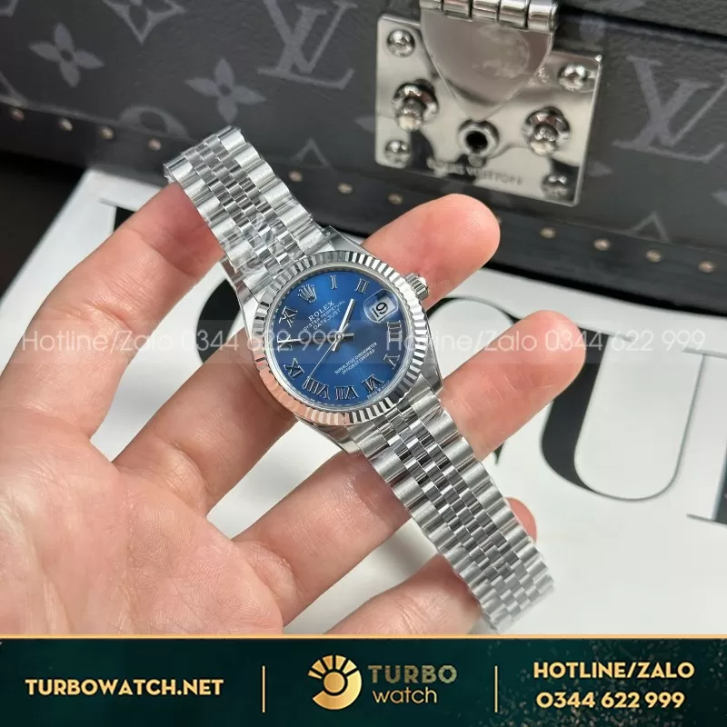 Đồng Hồ Nữ Rolex Datejust 31mm Mặt màu xanh 178273-0020