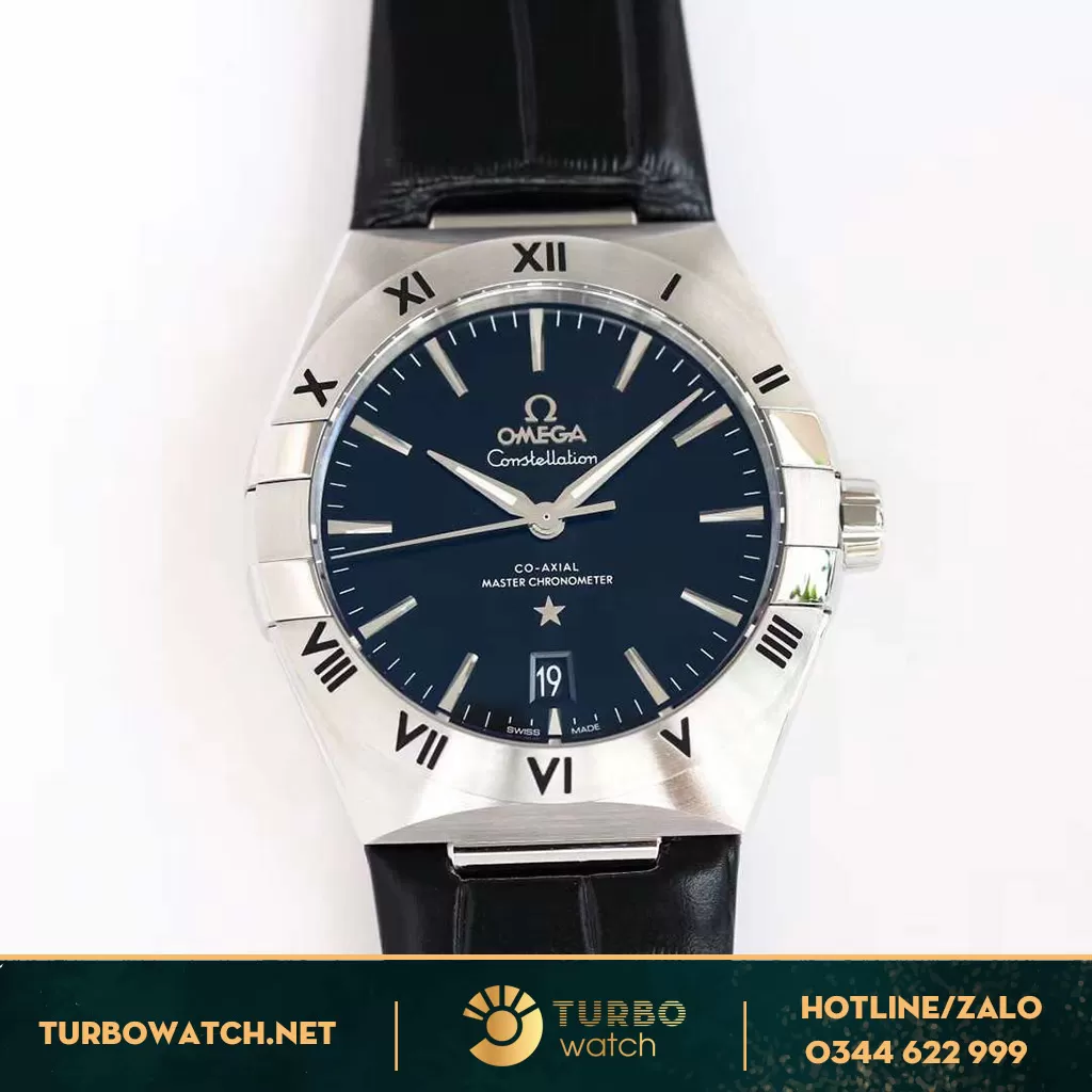 Đồng Hồ Omega Constellations Fake Dây Da Cao Cấp