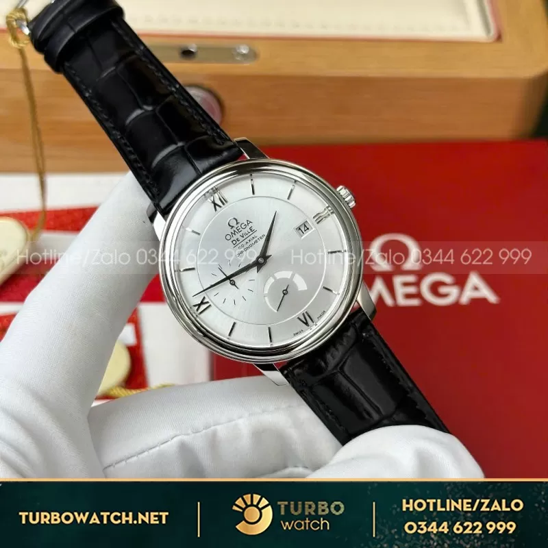 Đồng Hồ Omega De Ville Prestige Power Reserve Rep 1 1 Cao Cấp Dây 39.5mm