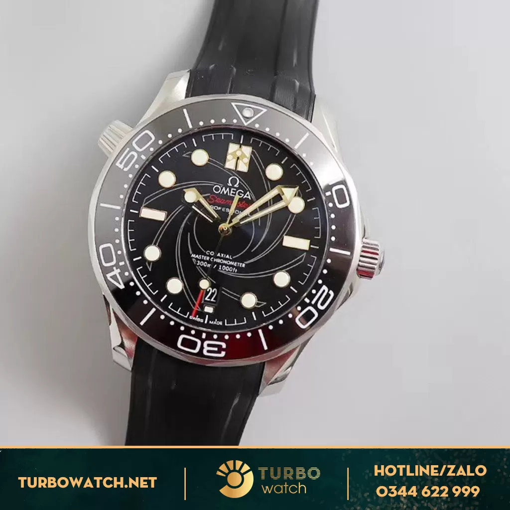 Đồng Hồ Omega James Bond 007 Dây Cao Su 