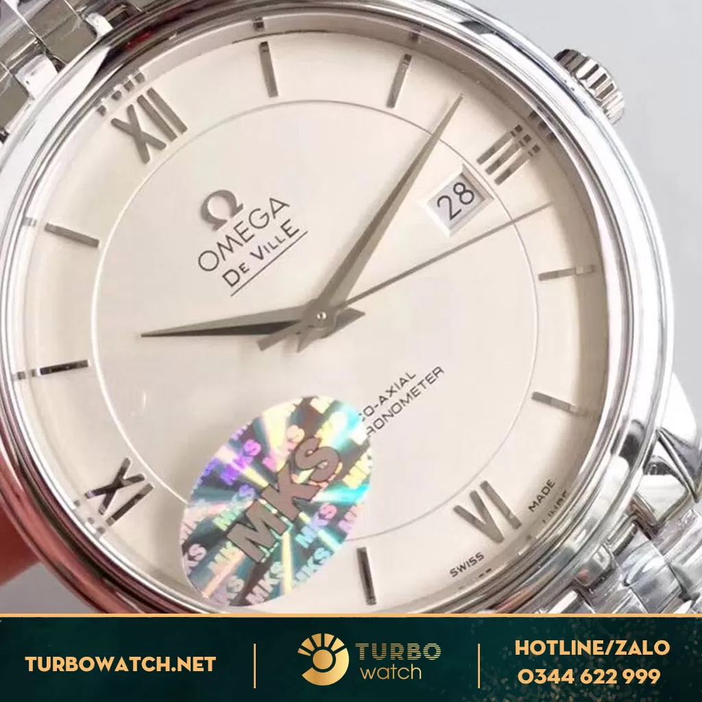 đồng hồ Omega replica 1-1 deville prestige white