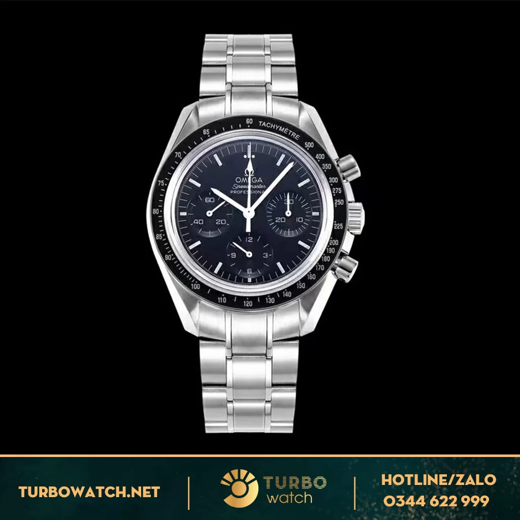 Đồng Hồ Omega Speedmaster Moonwatch 42mm Mặt đen 