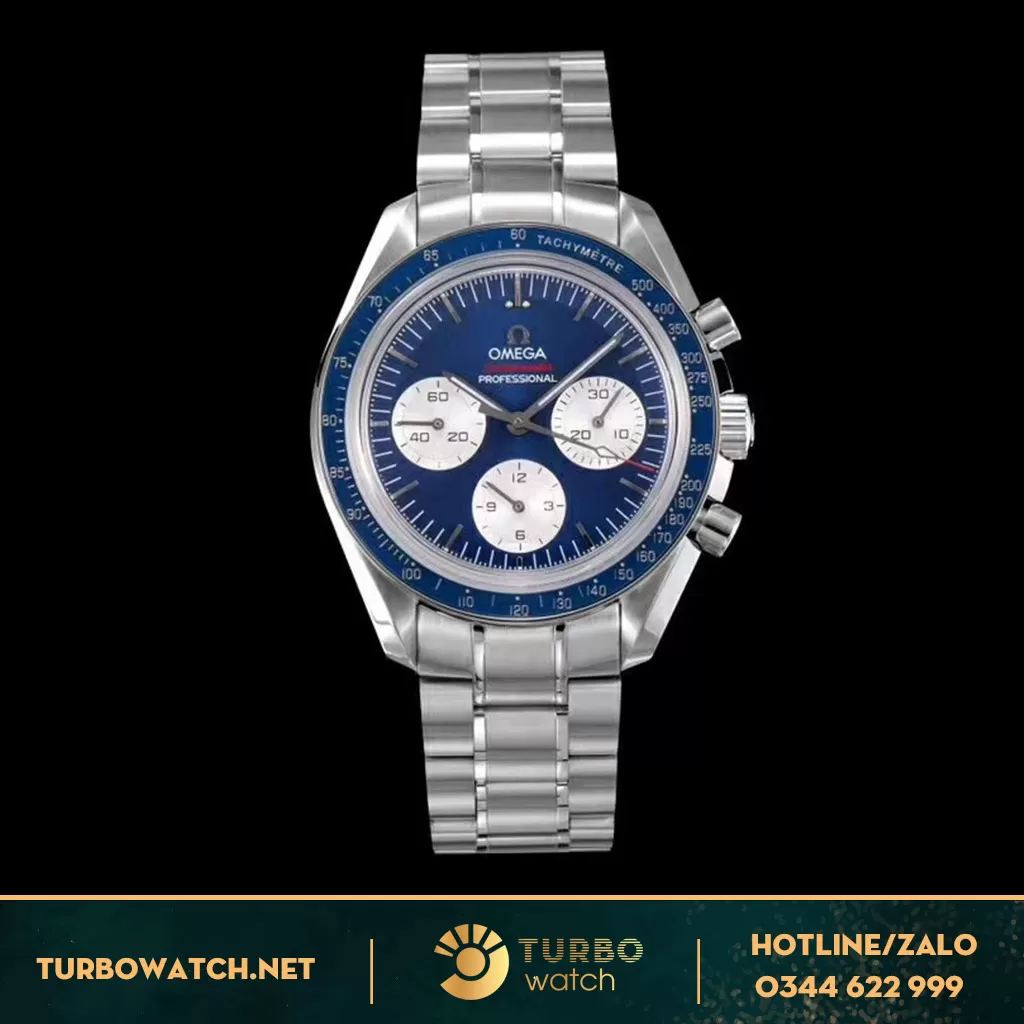 Đồng Hồ Omega Speedmaster Moonwatch Mặt Xanh 42mm Rep 1:1