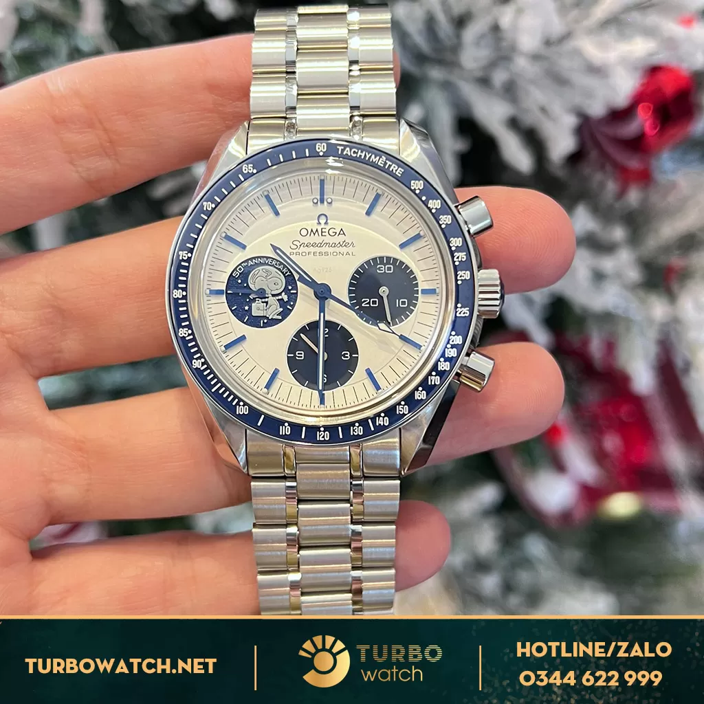 Đồng Hồ Omega Speedmaster Silver Snoopy Award 42mm Rep 1:1