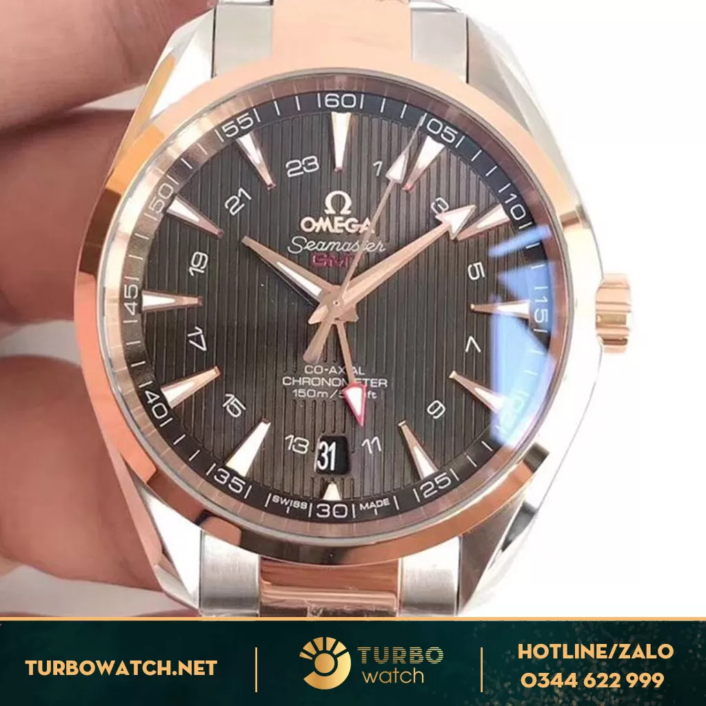 đồng hồ Omega super fake 1-1 AQUA TERRA 150M demi 