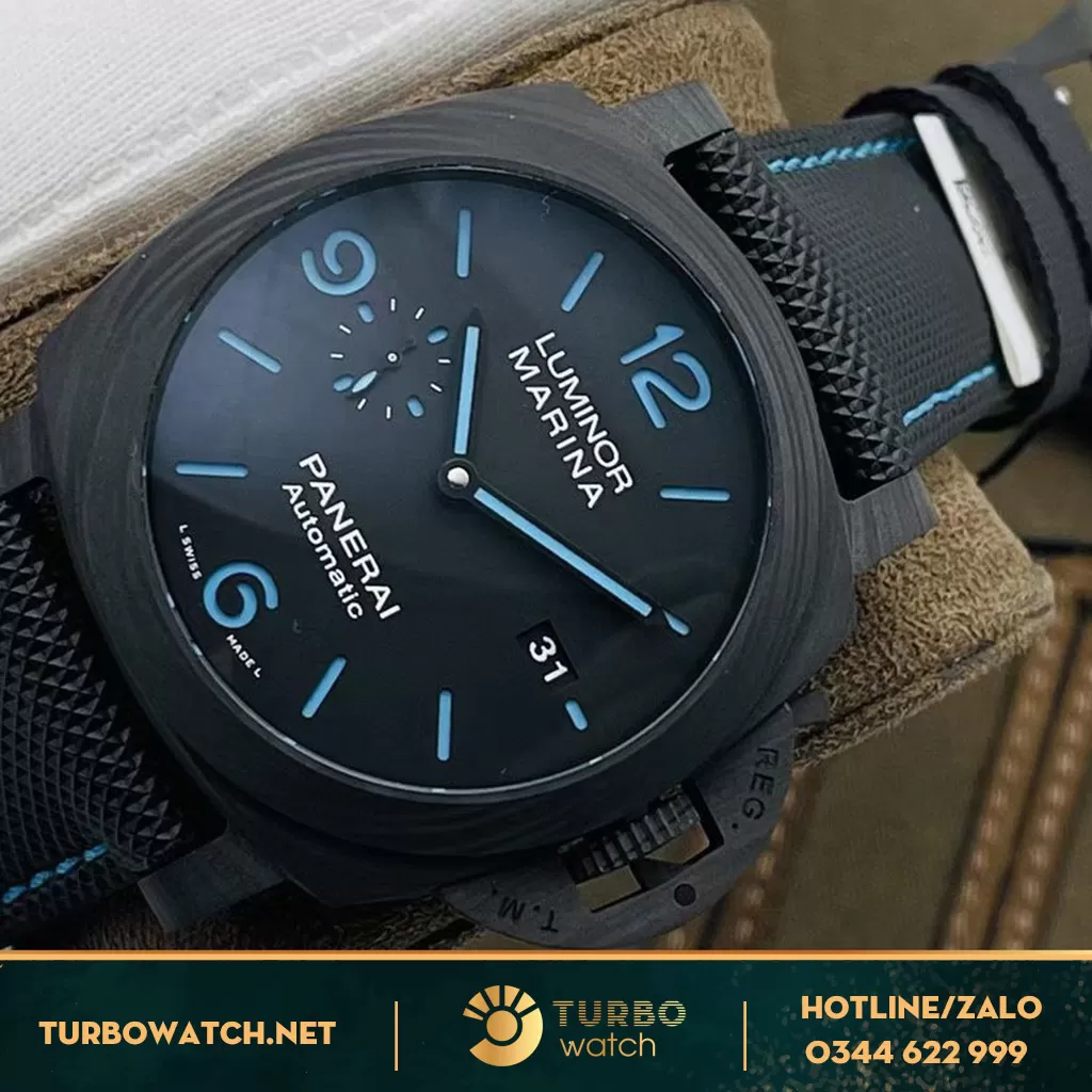 Đồng Hồ Panerai Luminor Replica 1:1 Marina Case Carbon Replica 1:1