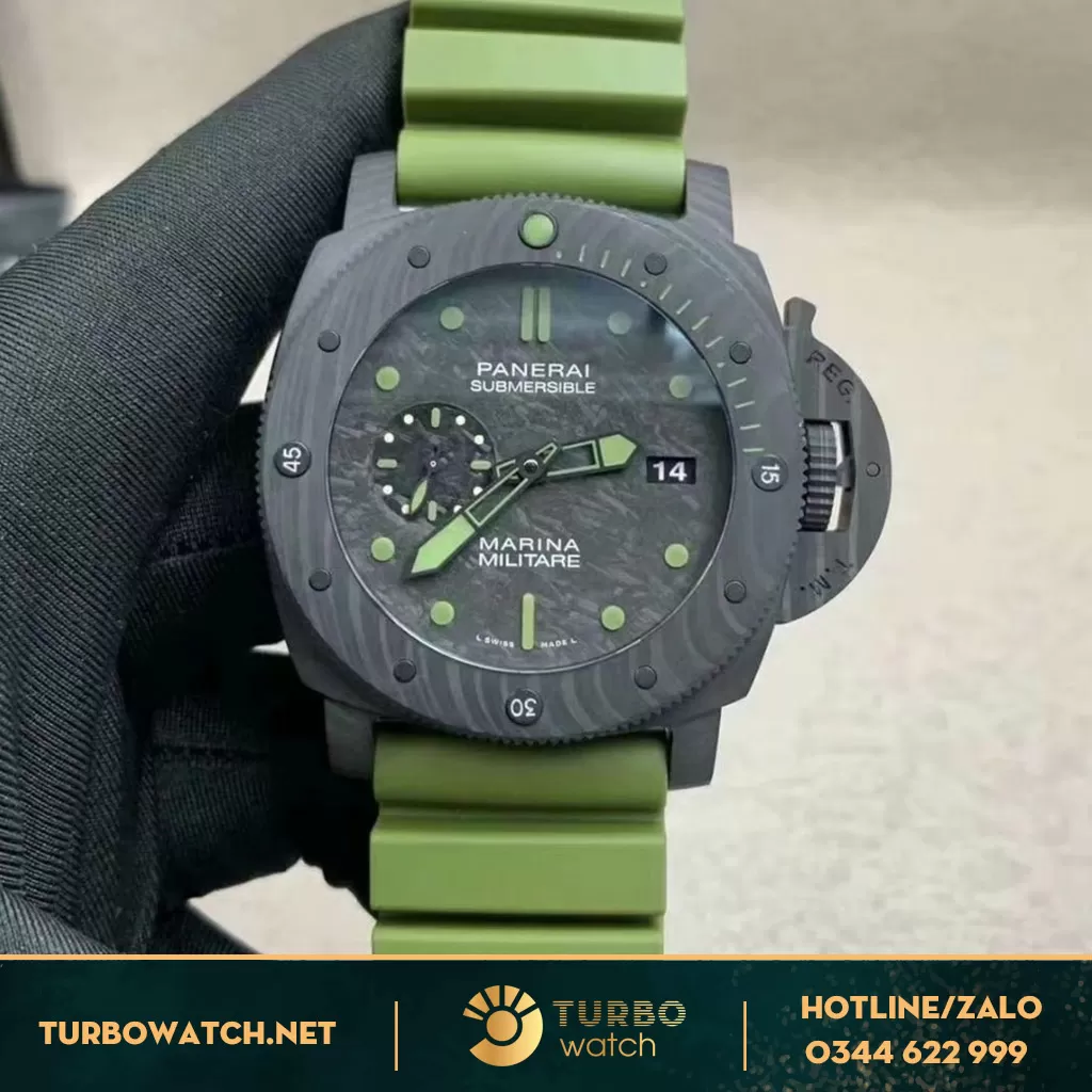 Đồng Hồ Panerai Submersible Carbon 42mm Like Auth