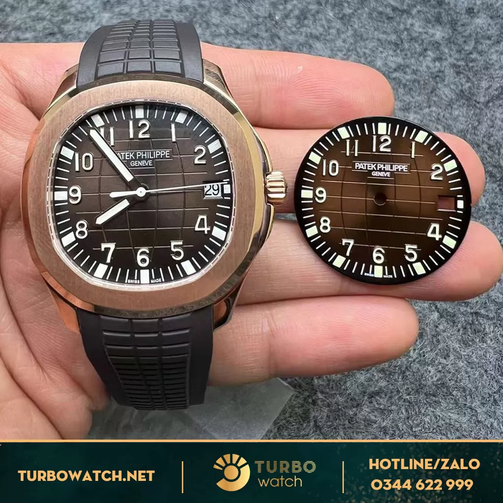 Đồng hồ patek aquanaut 5167r tinh chỉnh mặt dial siêu sắc nét