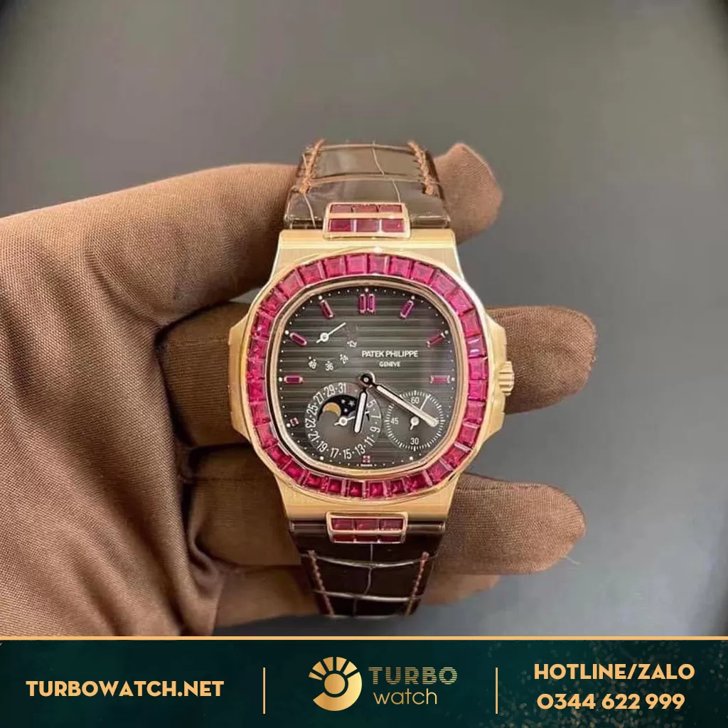 Đồng Hồ Patek Philippe 5724/12R ROSE GOLD RUBY – DATE MOONPHASE