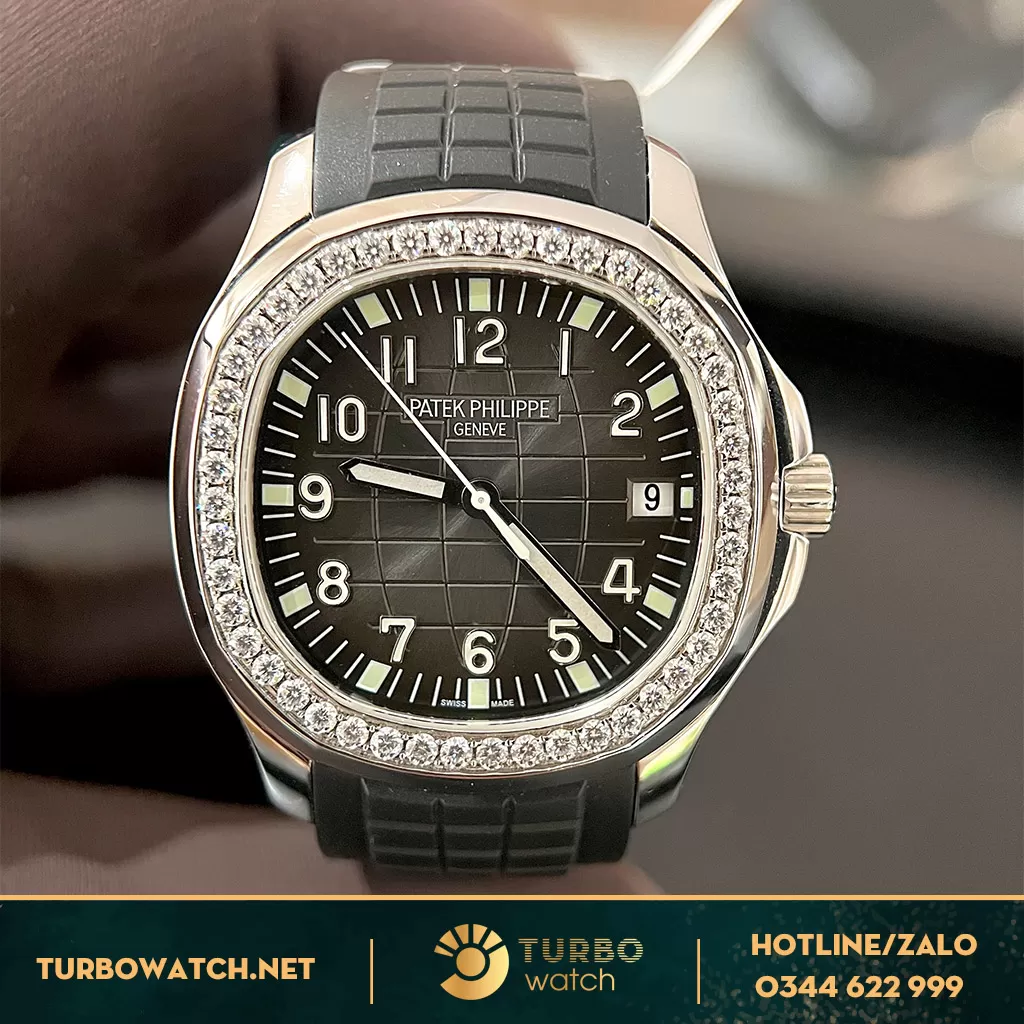 Đồng Hồ Patek Philippe Aquanaut 5167 Đính Diamonds Moissanit 