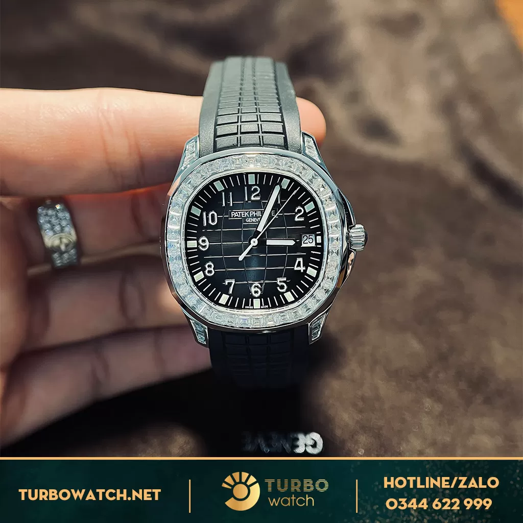 Đồng Hồ Patek Philippe Aquanaut 5167 Đính Kim Cương Moissanit 