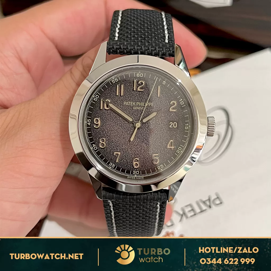 Đồng Hồ Patek Philippe Calatrava 5226G Dây đen Replica 