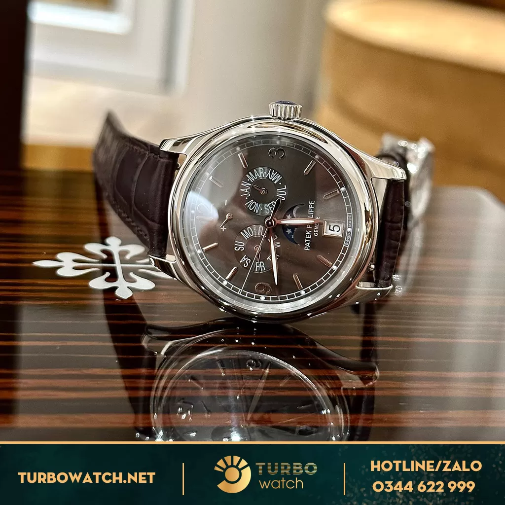 Đồng Hồ Patek philippe complications 5146j-001 Mặt xám Replica