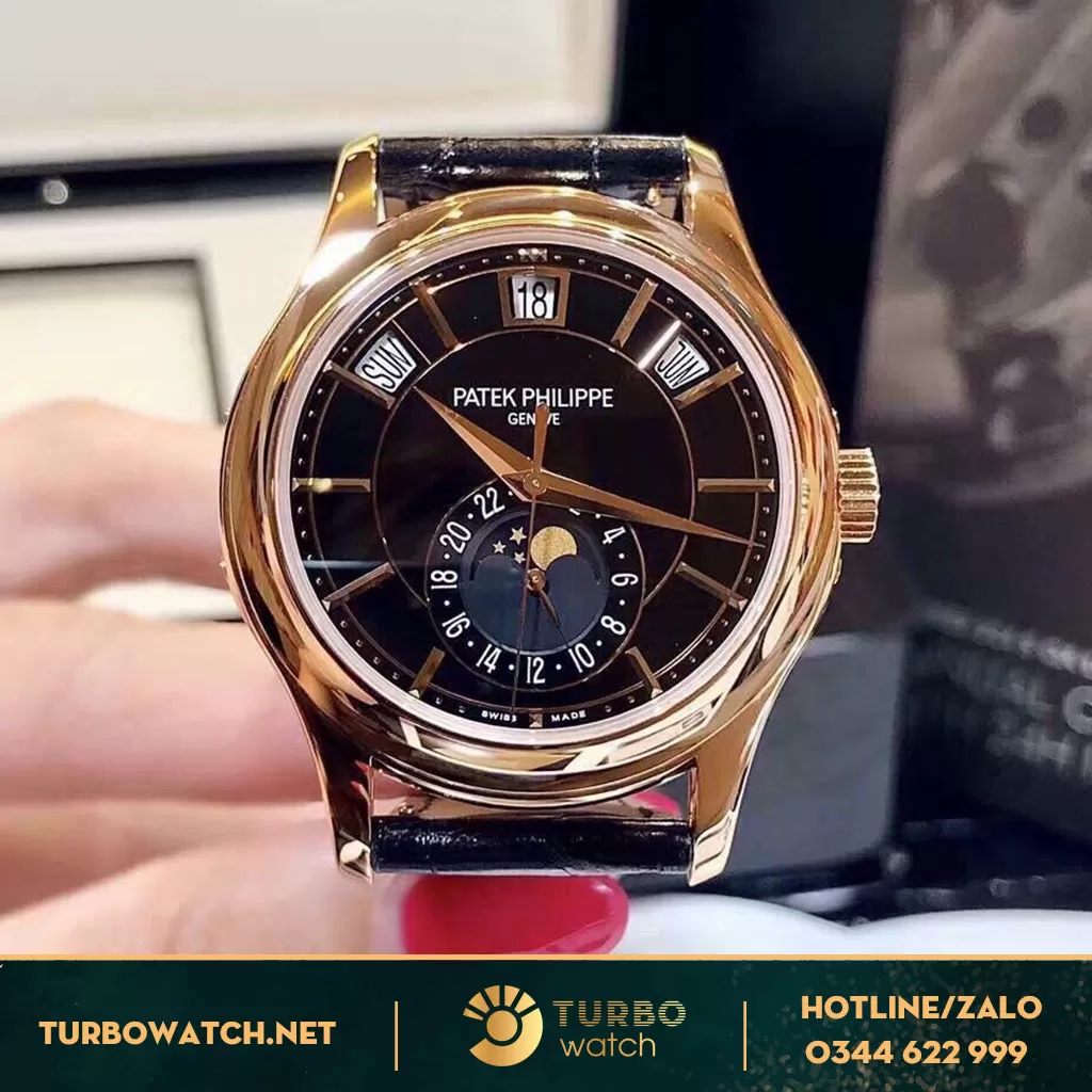 Đồng Hồ Patek Philippe Complications 5205R Mặt đen Replica 