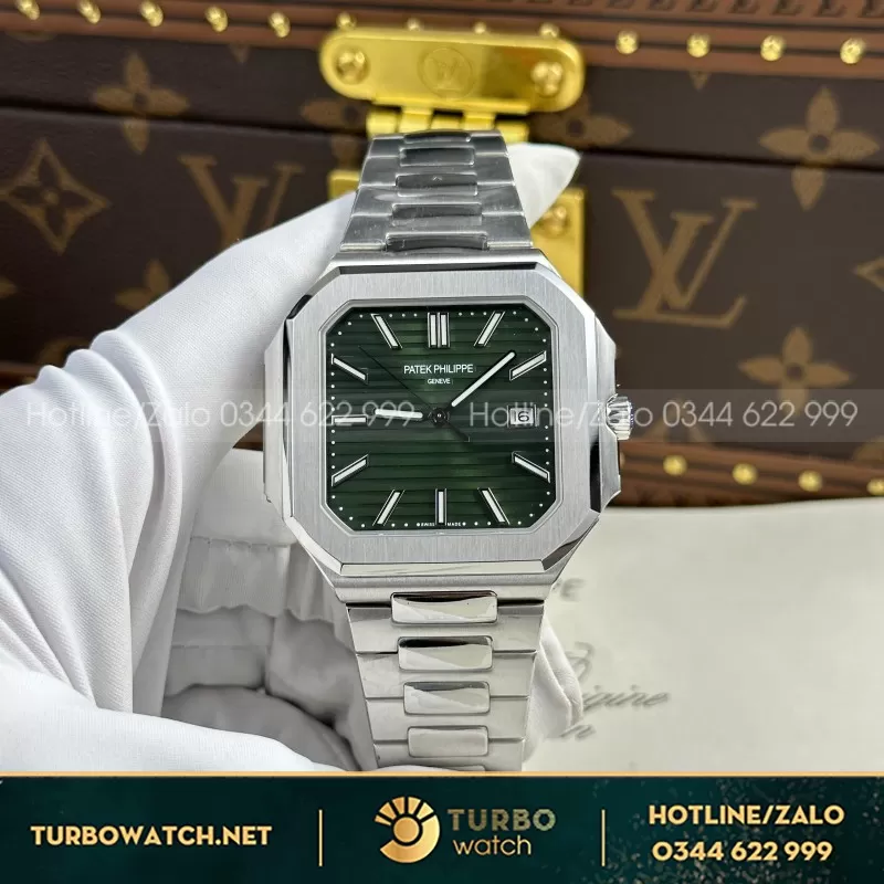 Đồng Hồ Patek Philippe Cubitus 5821 Mặt Xanh Green Rep 11 Cao Cấp 45mm