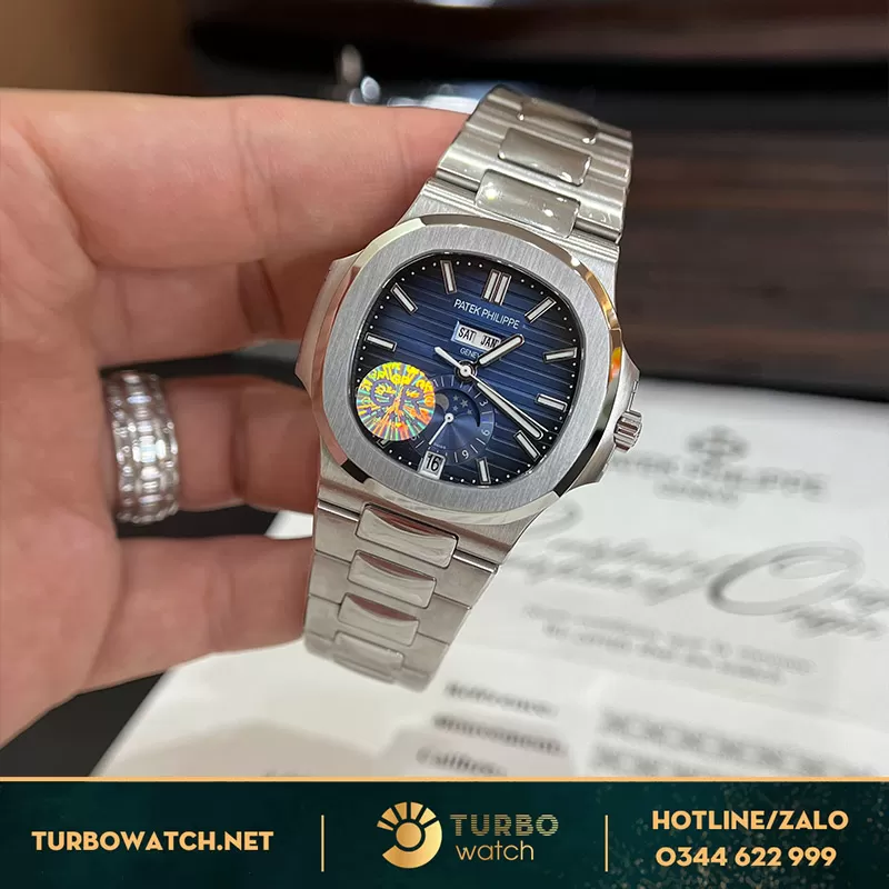 Đồng hồ patek philippe fake nautilus 5726 dây thép