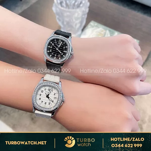 Đồng hồ patek philippe nautilus 5067 women độ kim moissanite
