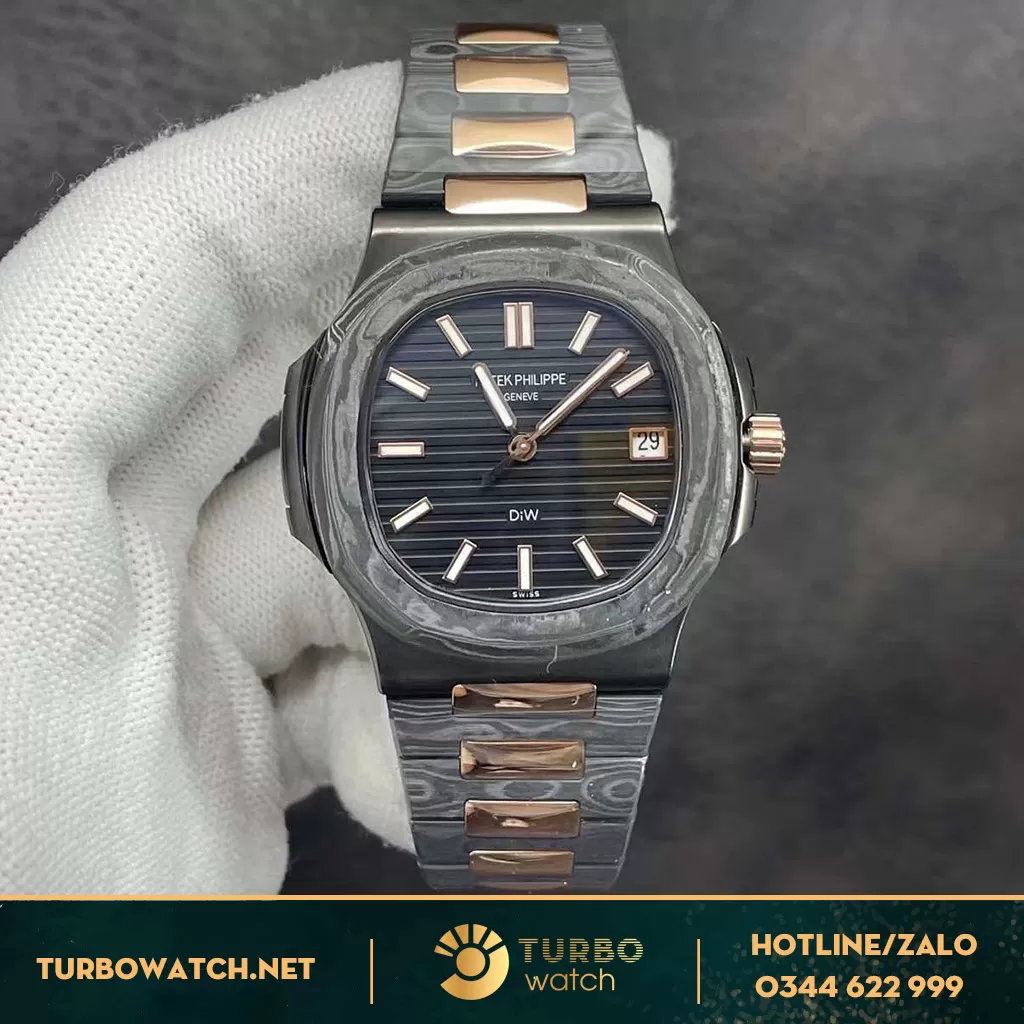 Đồng Hồ Patek Philippe Nautilus 5711 Carbon Demi vàng Hồng 