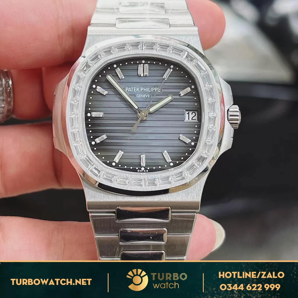 Đồng Hồ Patek Philippe Nautilus 5711 Đính Đá Cz Replica 