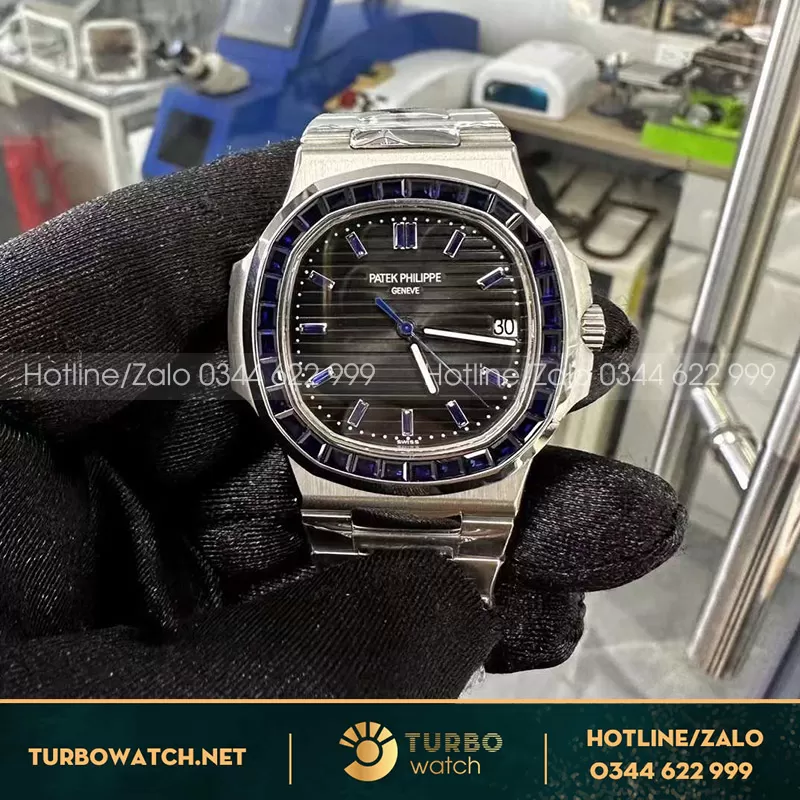 Đồng hồ Patek philippe nautilus 5711 platinum blue saphire