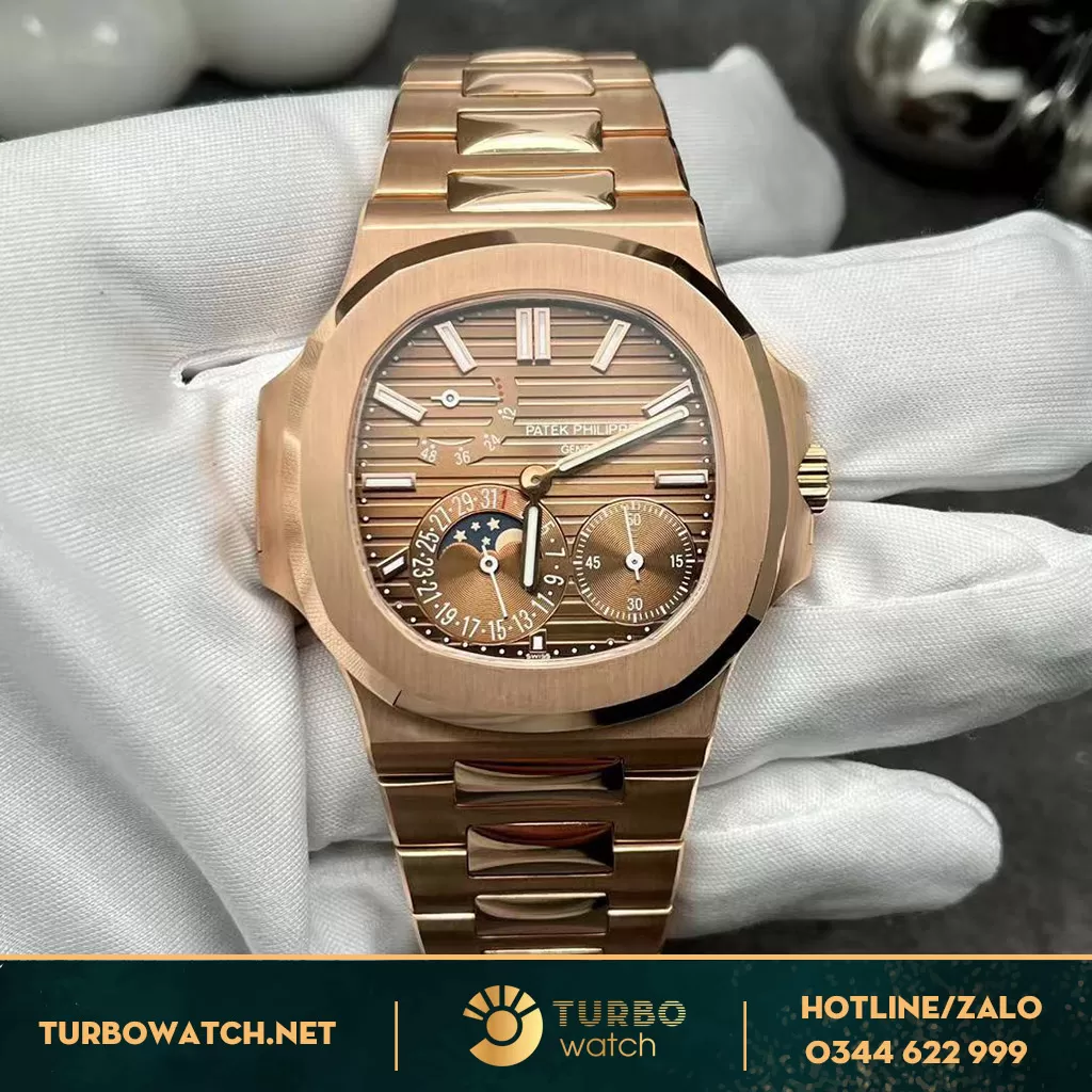Đồng Hồ Patek Philippe Nautilus 5712/1R-001 Chế Tác Vỏ Vàng Hồng 18k