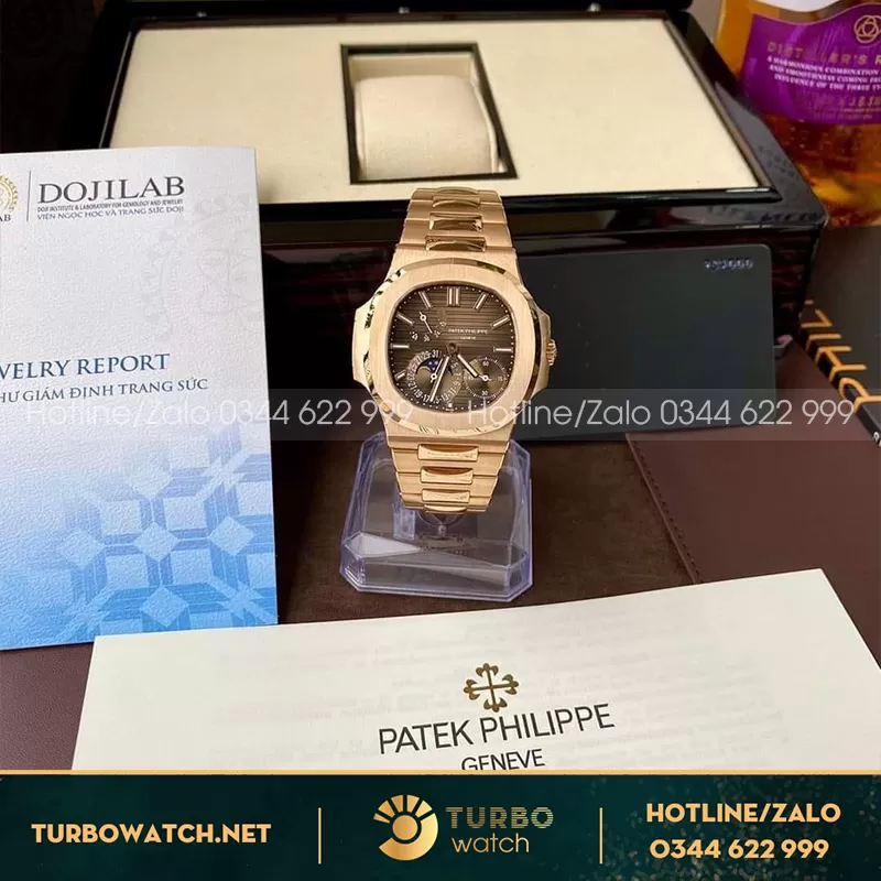 Đồng hồ patek philippe nautilus 5712r/1r -001 chế tác vàng đúc 18k