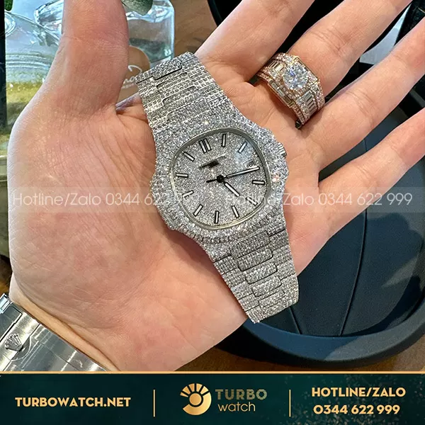 Đồng hồ patek philippe nautilus 5719 full đá cz