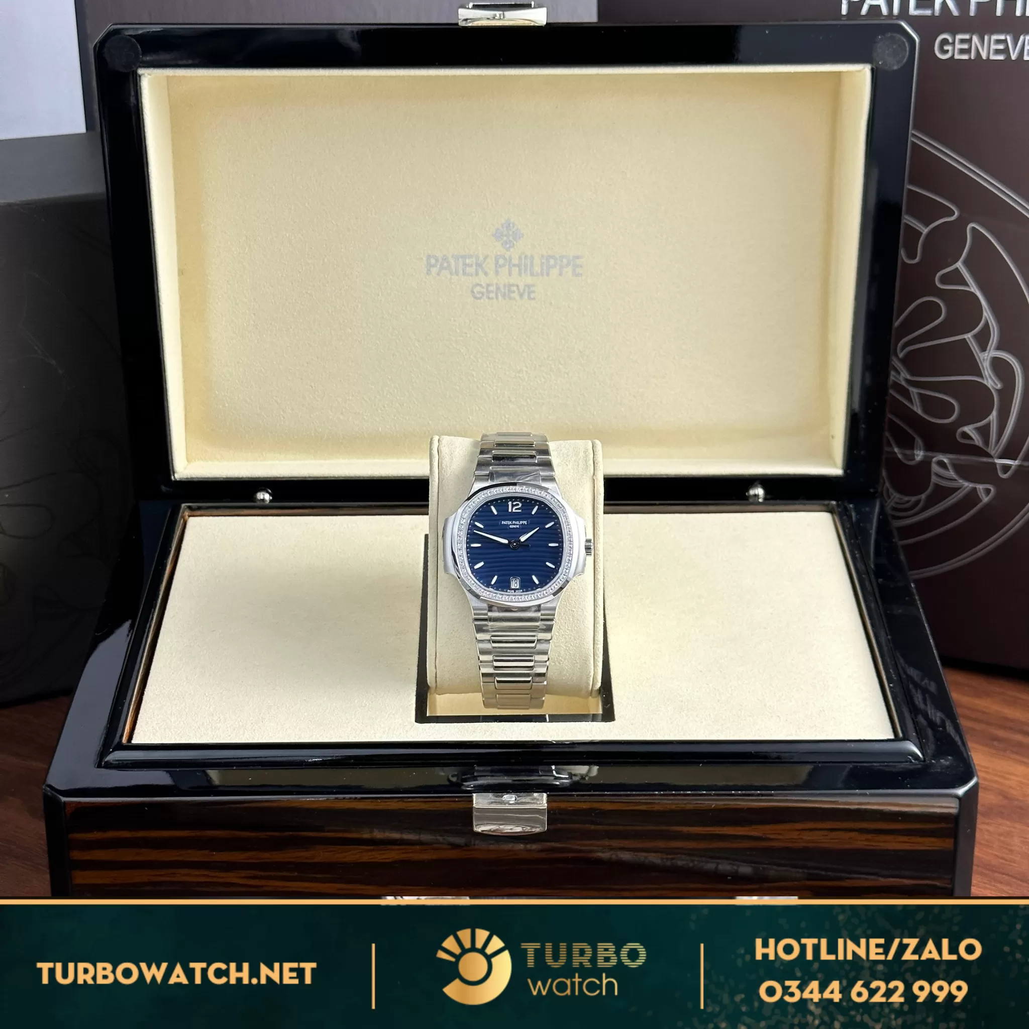 Đồng hồ patek philippe Nautilus 7118 blue dial fake 11