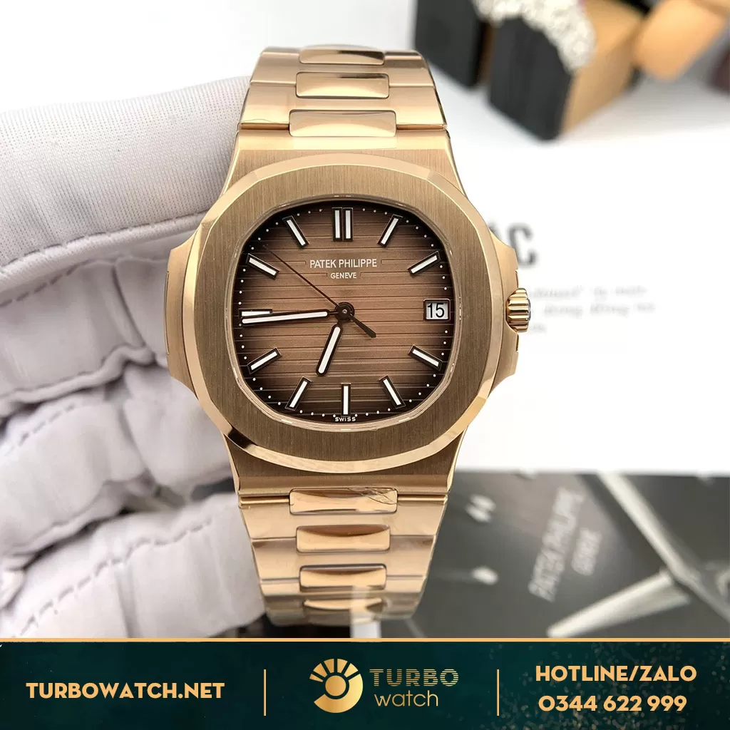 Đồng Hồ Patek Philippe Nautilus Like Auth 5711/1R-001 Vàng Hồng
