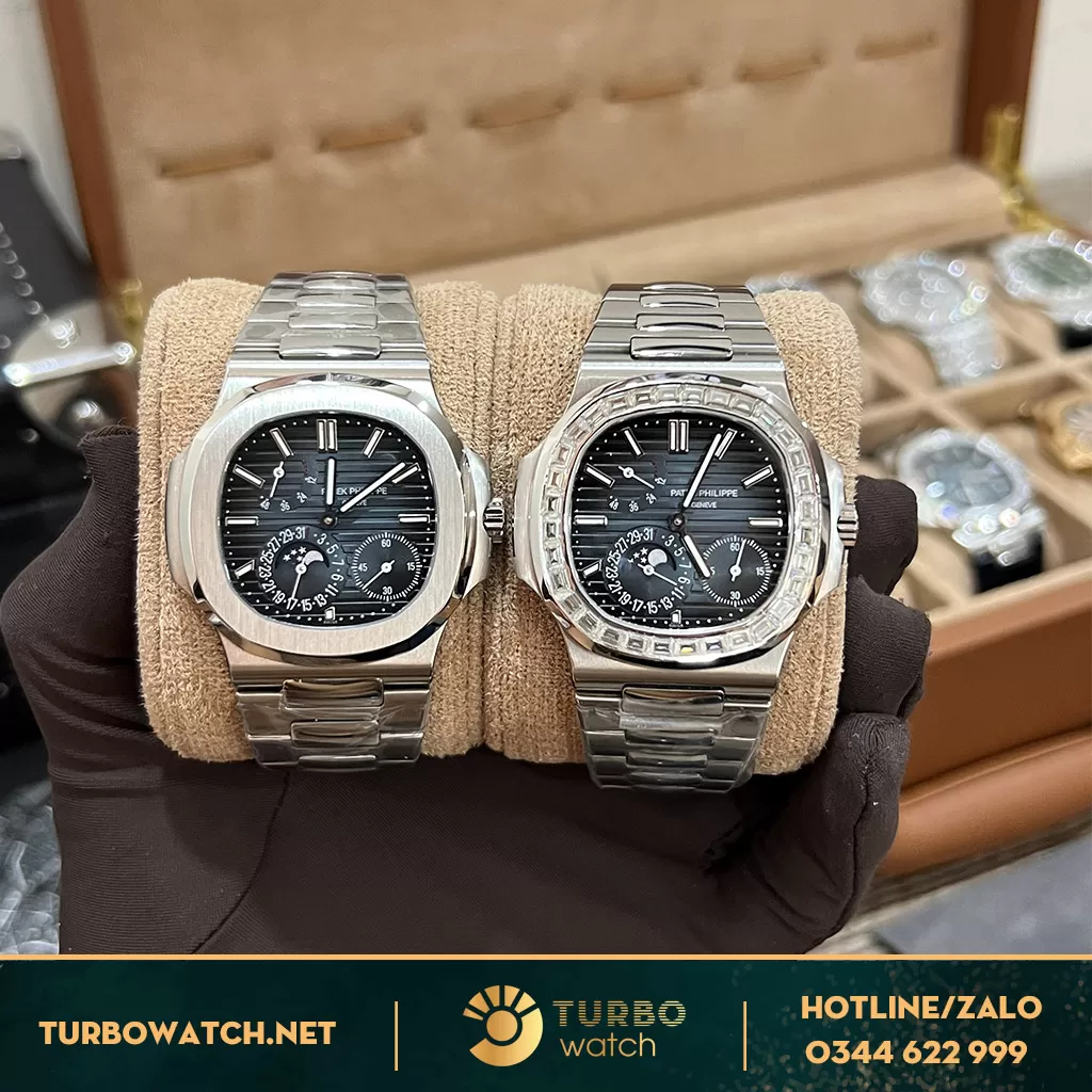 Đồng Hồ Patek Philippe Nautilus Rep 1:1 5712/1A-001 Viền Kim Bagutte 