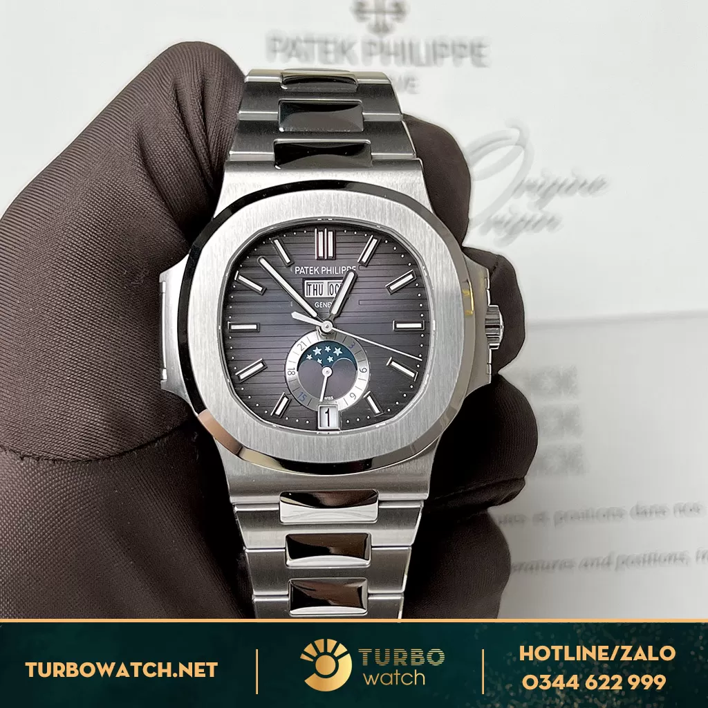 Đồng Hồ Patek Philippe Nautilus Siêu Cấp 5726/1A-001 Mặt Xám 
