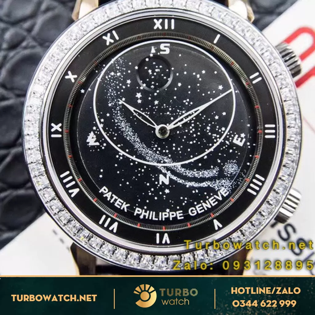 đồng hồ Patek Philippe super fake 1-1 geneve sky moon