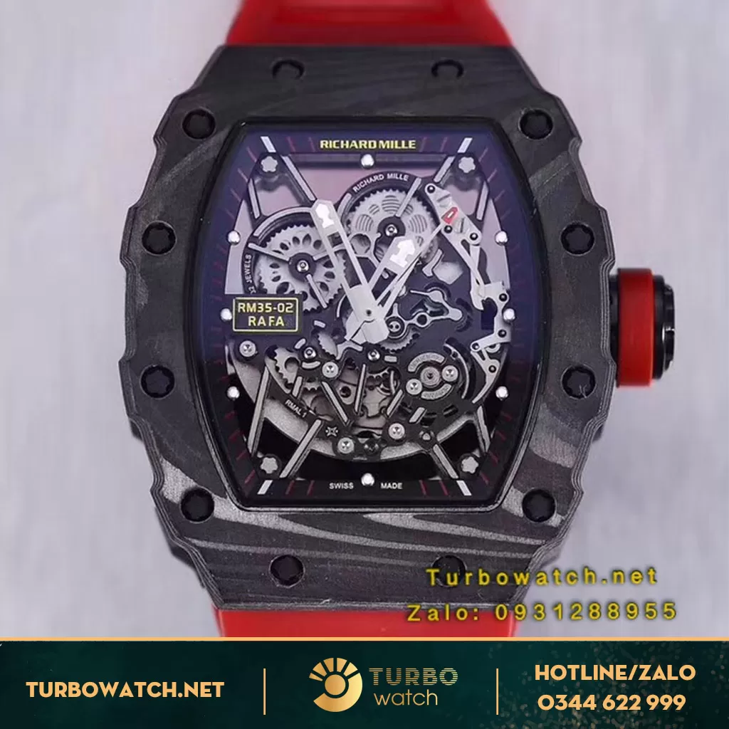đồng hồ RICHARD MILLE fake 1-1 RM035-02 Black Dial RED