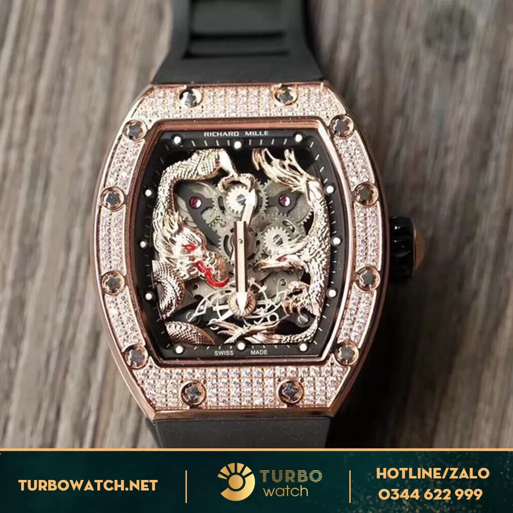 đồng hồ RICHARD MILLE fake 1:1 RM57-01 Rồng Phượng