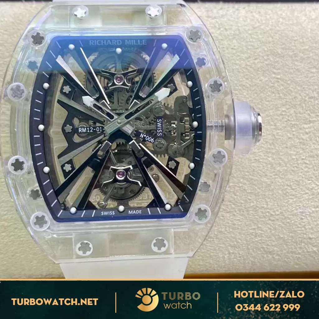Đồng Hồ Richard Mille Rep 1:1 RM 12-01 Saphirre Tông Hợp