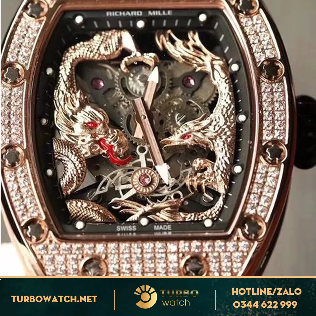 đồng hồ RICHARD MILLE replica 1-1 RM57-01 PHOENIX & DRAGON