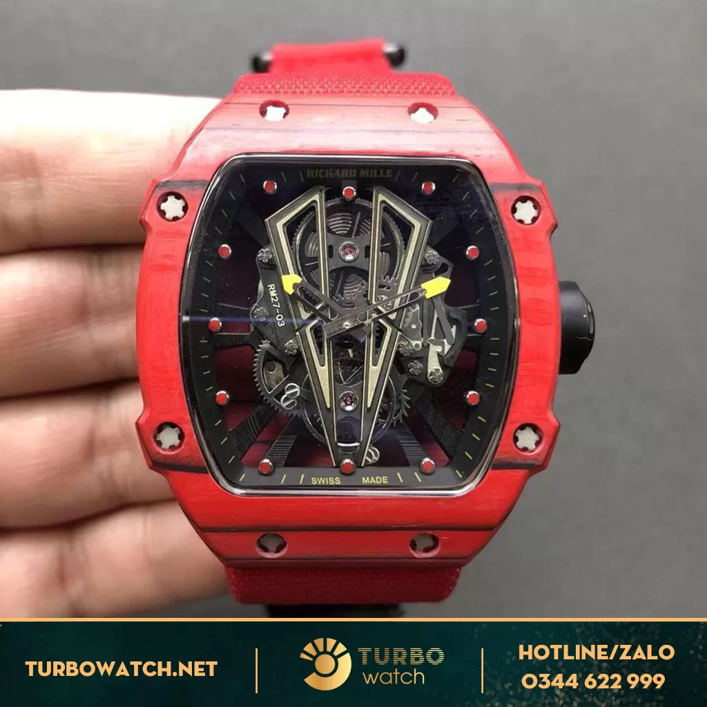 đồng hồ RICHARD MILLE replica1-1 Rafael Nadal RM-027 red 