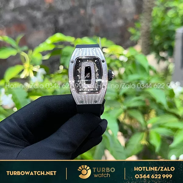 Đồng hồ richard mille rm 07 độ full kim cương thiên nhiên