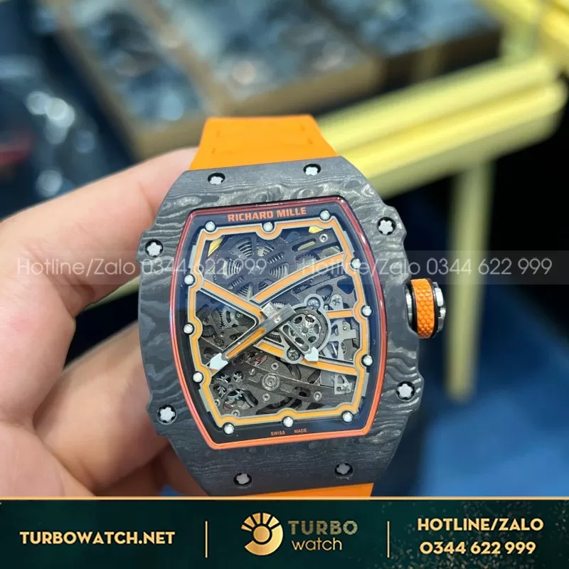 Đồng hồ richard mille RM 67-02 mclaren Lando Norris vỏ cong bản nâng cấp mới nhất 